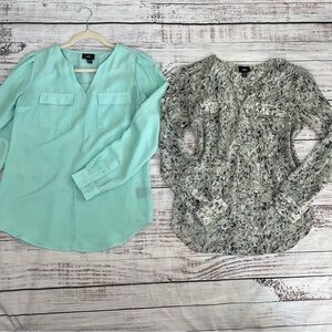 Two long sleeve blouses size XS